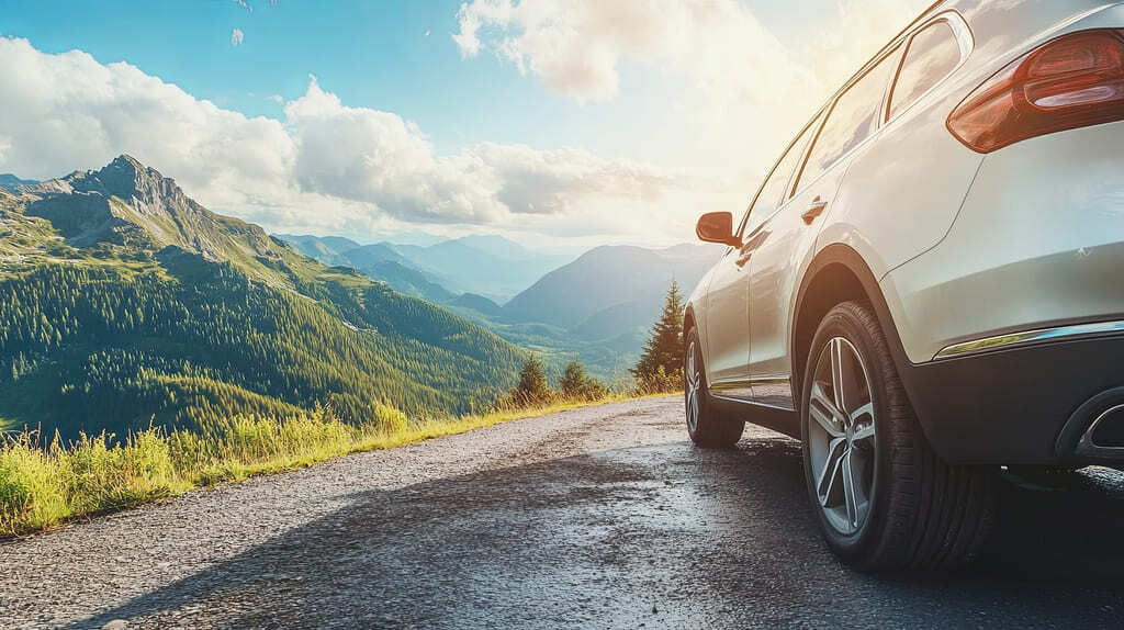 SUV mit Hankook Ventus evo in der Dimension 255/55 R18 beim AutoBild allrad Offroad-Test